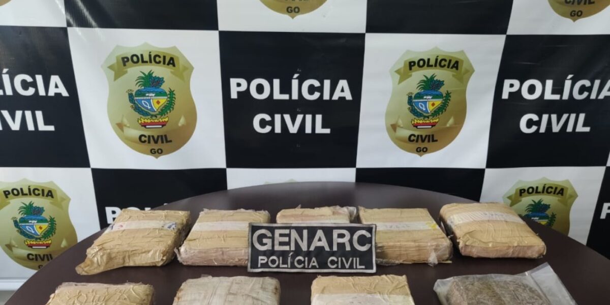 Genarc de Aparecida de Goiânia prende homem que transportava 9 quilos de skank