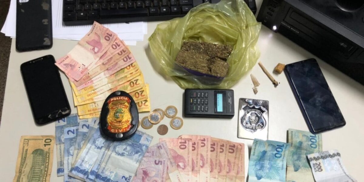 Polícia Civil prende suspeito de tráfico de drogas em flagrante, em Planaltina