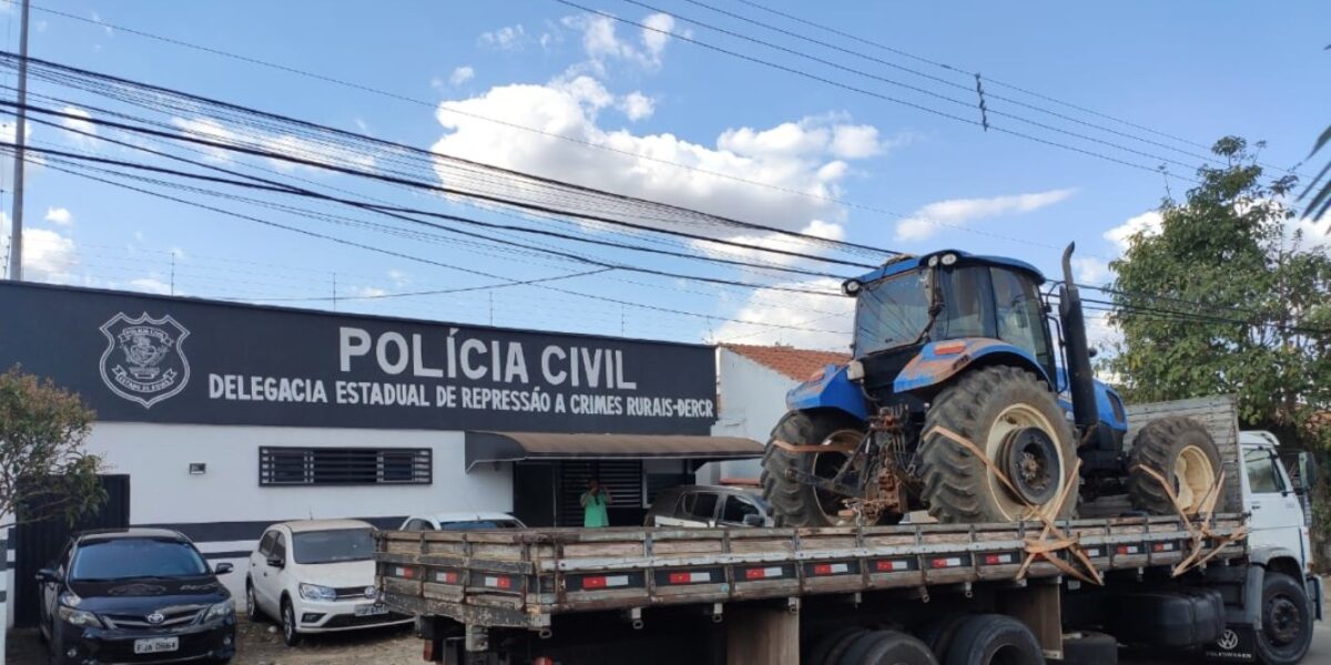 PC e PM recuperam, após troca de informações, máquina agrícola subtraída em Orizona