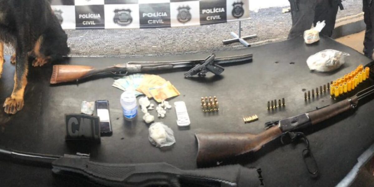 PCGO faz operação contra o tráfico de drogas em Rio Verde