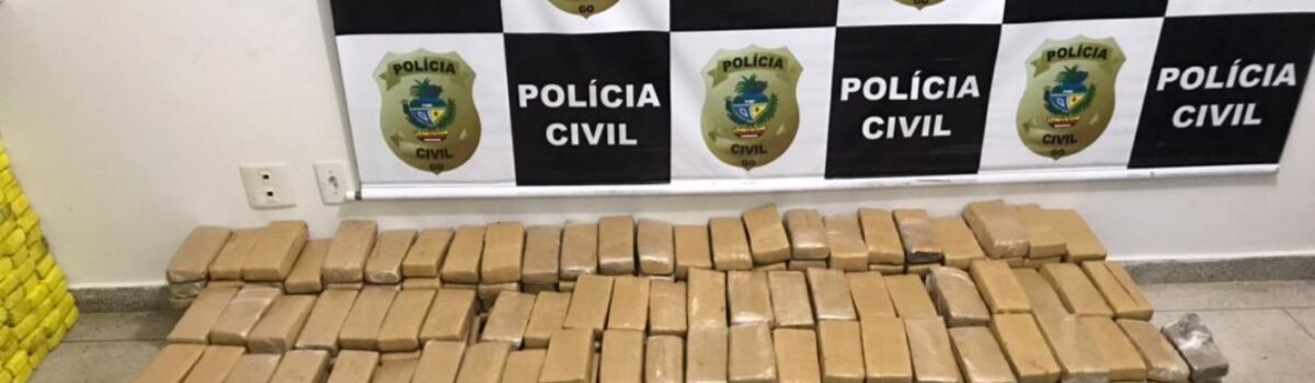 Genarc de Aparecida de Goiânia apreende 28 Kg de cocaína e 800 Kg de maconha em Senador Canedo