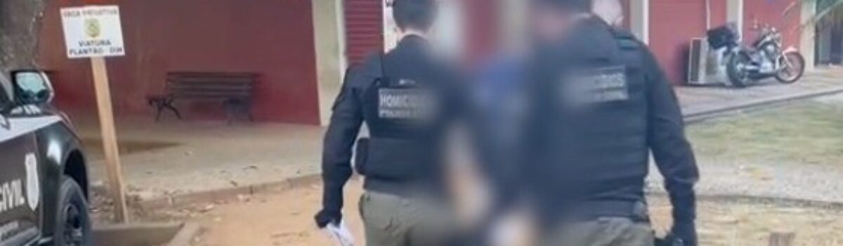 DIH prende homem suspeito de cortar o pescoço de mulher e atear fogo no corpo