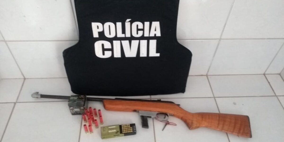 DP de Santa Cruz apreende arma de fogo na residência de investigado por crimes sexuais