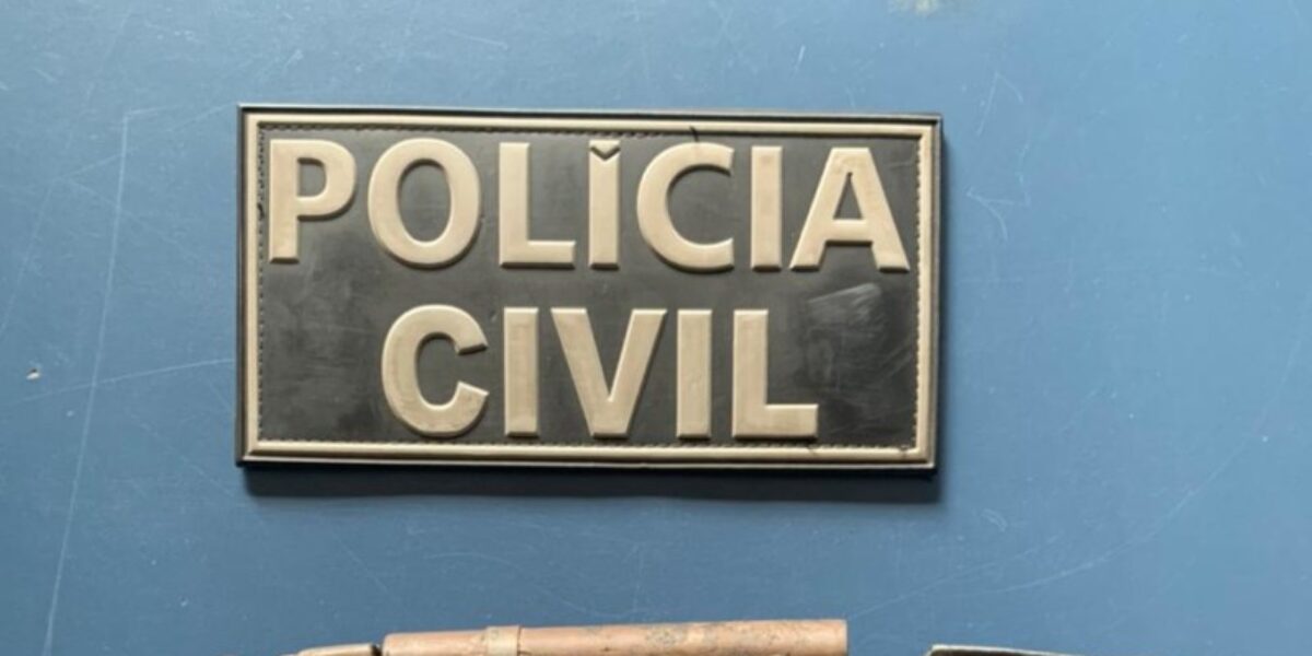 PCGO prende autor de homicídio em Minaçu; arma foi apreendida