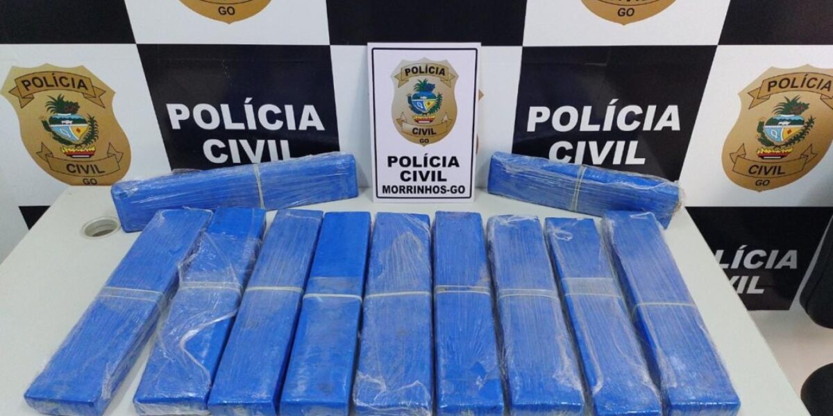 Dupla é presa em Morrinhos com mais de 12 quilos de maconha