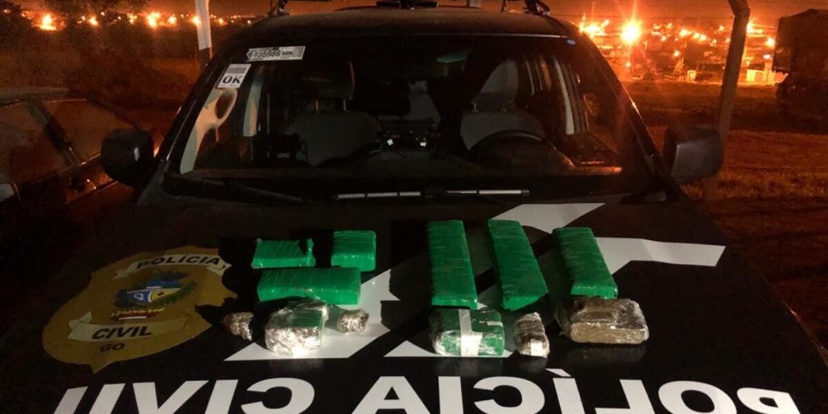 Genarc de Itaberaí apreende 7 quilos de maconha