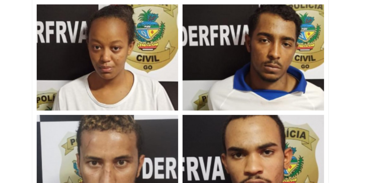 Grupo é preso após roubo de veículo, em Goiânia