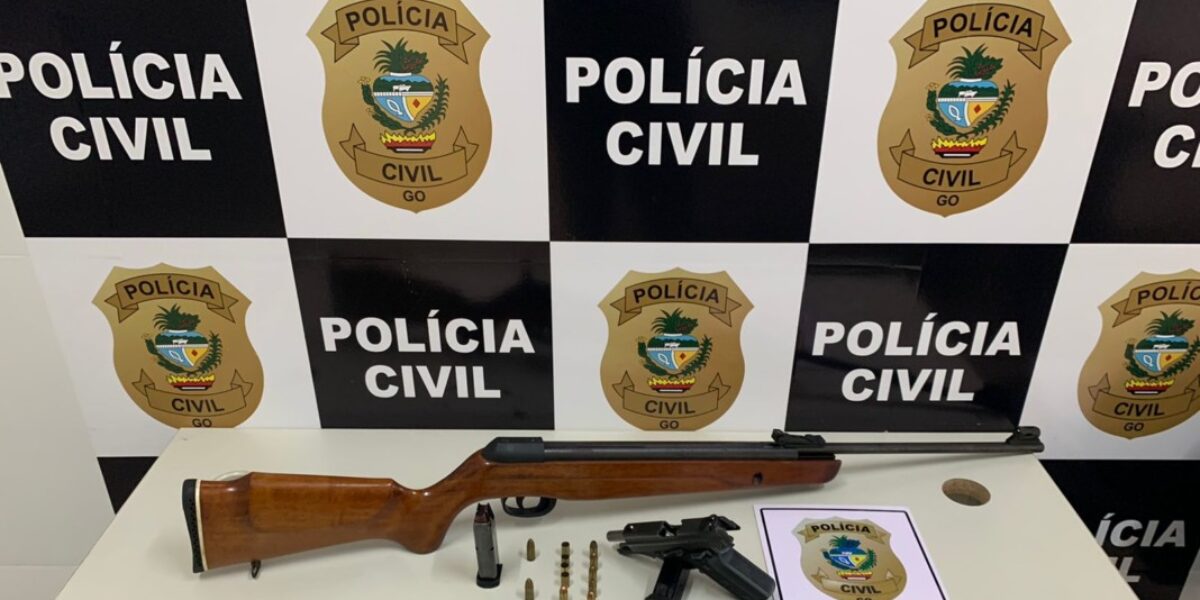Homem é preso em Morrinhos por violência doméstica e porte ilegal de arma de fogo