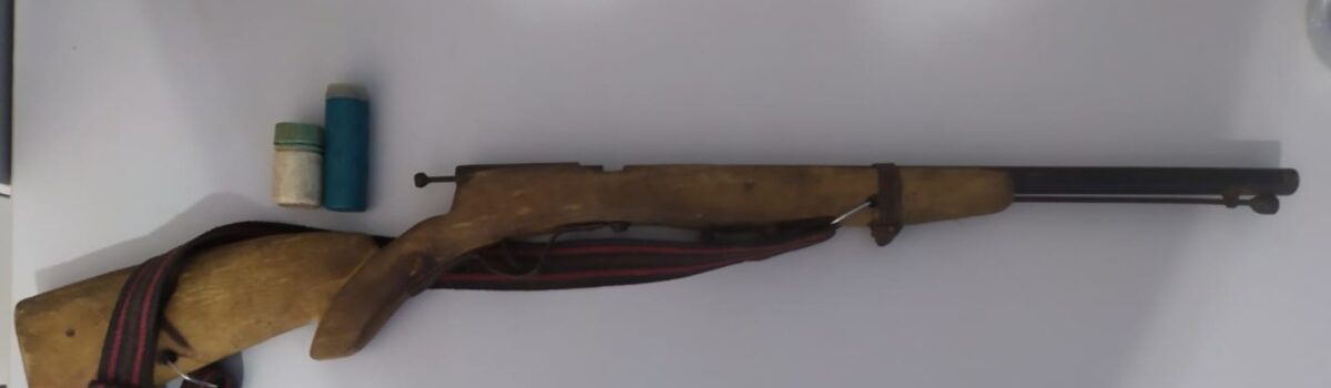 Homem é preso com arma de fabricação artesanal, em Goianésia