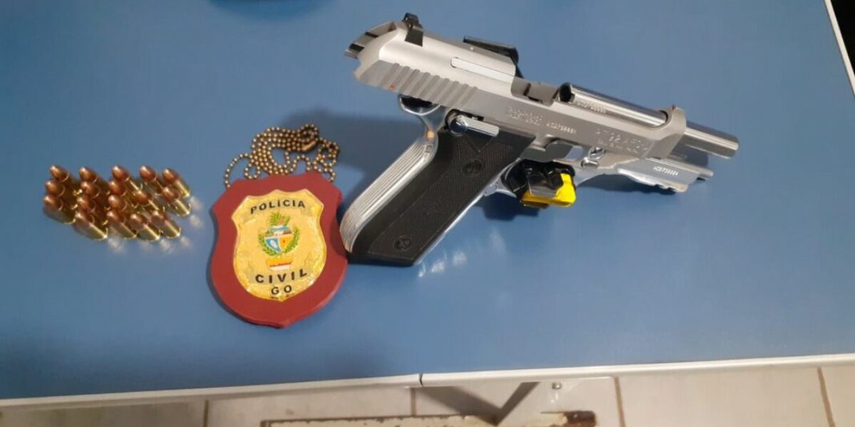 Homem é preso por porte ilegal de arma de fogo, em Crixás