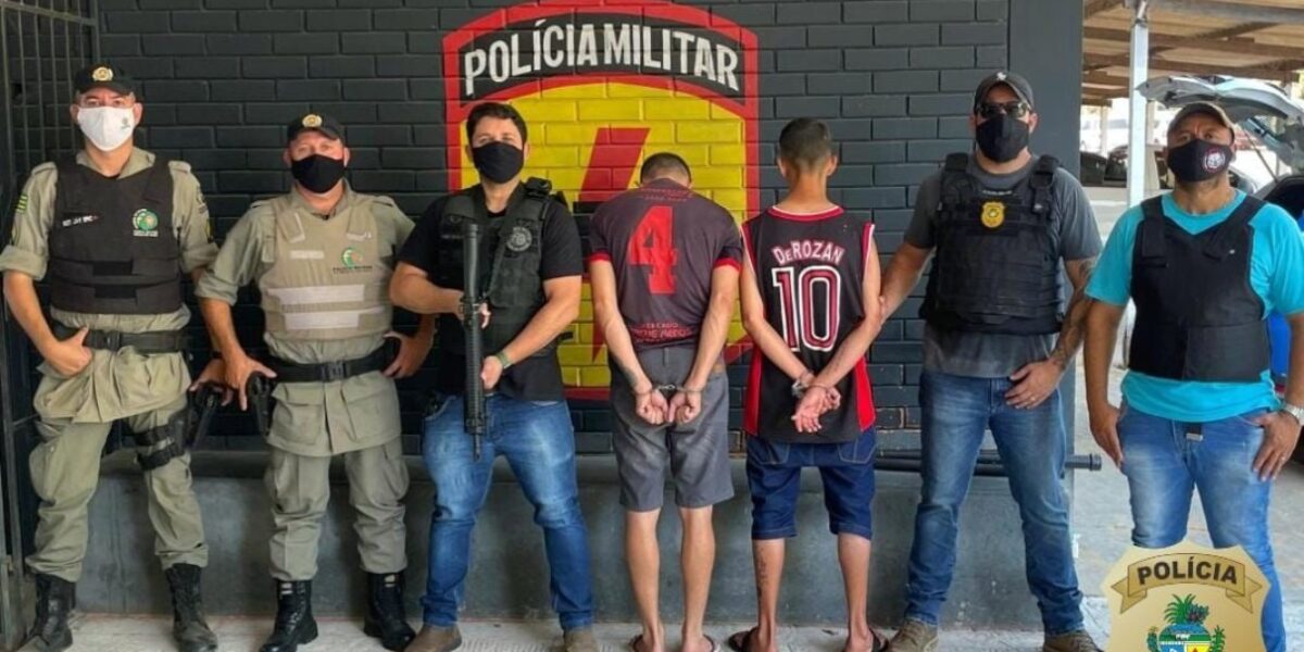 Homem é preso e menor apreendido por envolvimento em homicídio, em Caiapônia