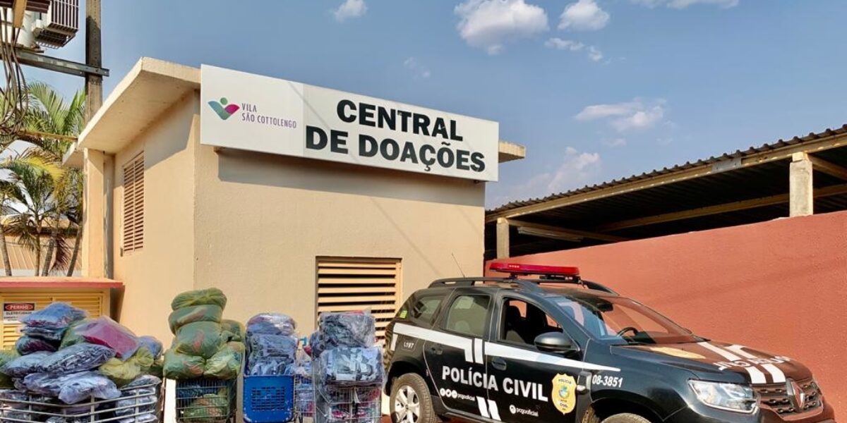 DOT faz doação de roupas falsificadas e apreendidas em operação a idosos em asilos
