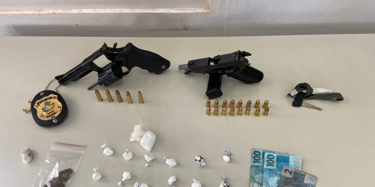 Dois são presos em Santo Antônio do Descoberto, suspeitos de homicídio