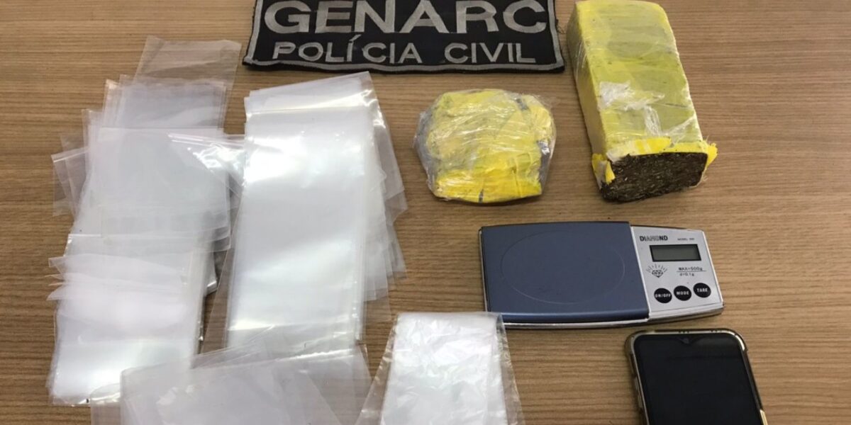 Homem é preso com drogas no Setor Expansul, Aparecida de Goiânia