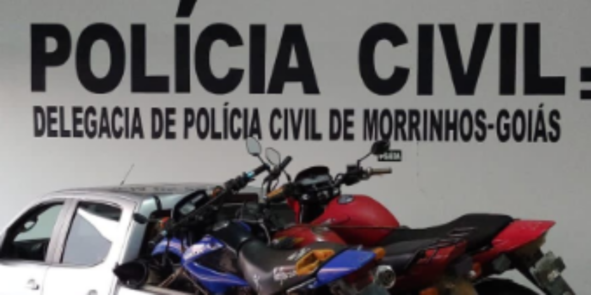 Dois são presos em Morrinhos por receptação de motocicletas