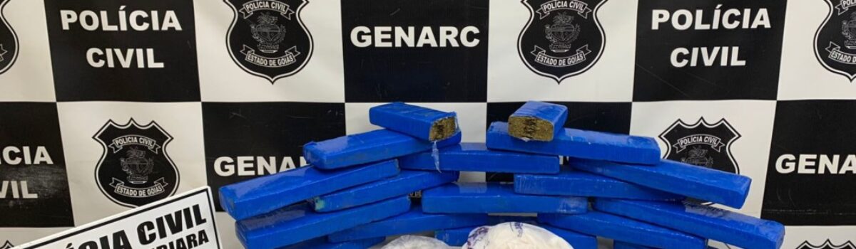 PCGO apreende droga e prende em flagrante indivíduo por tráfico, em Itumbiara