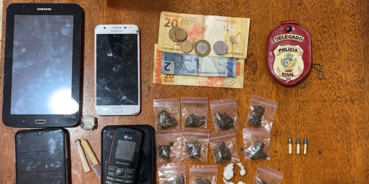 Operação apreende drogas e prende dois homens, em Uirapuru