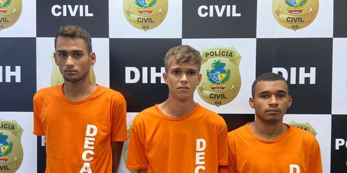 Presos suspeitos de homicídio ocorrido no Condomínio Nelson Mandela I, em Goiânia