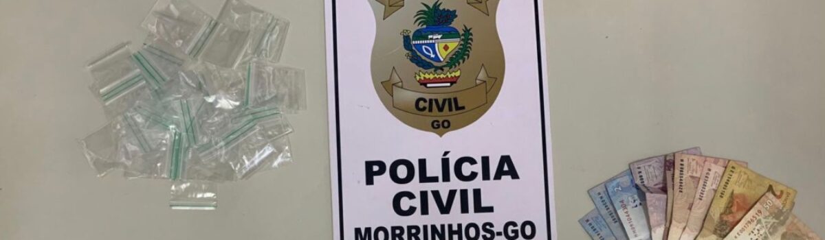 Após denúncias de moradores, homem é preso por tráfico, em Morrinhos