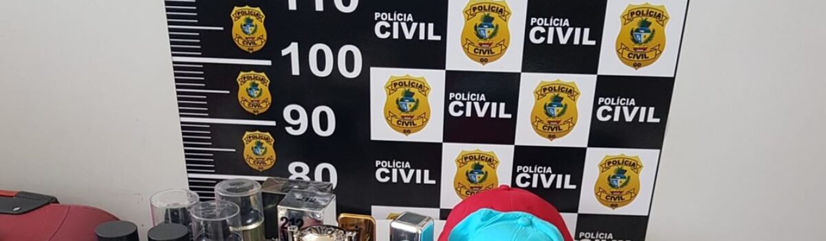 Relógios e perfumes furtados de loja em Campos Belos são recuperados pela PC