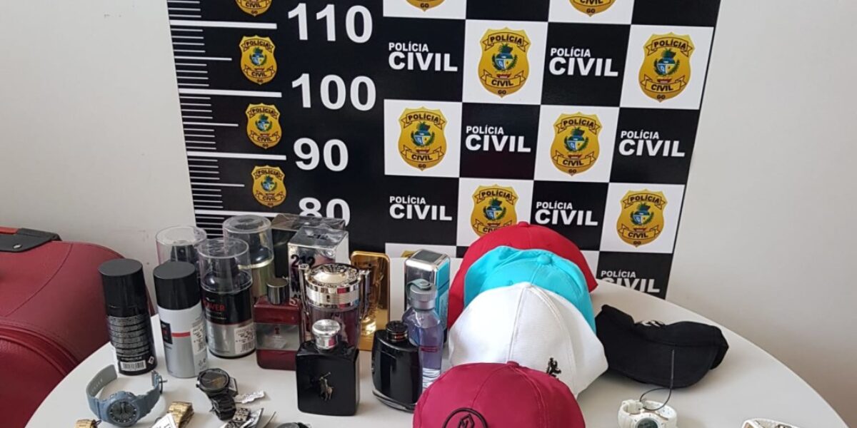 Relógios e perfumes furtados de loja em Campos Belos são recuperados pela PC