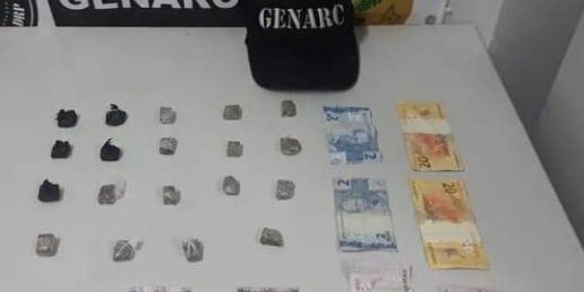 Adolescente é apreendido com porções de drogas em Águas Lindas