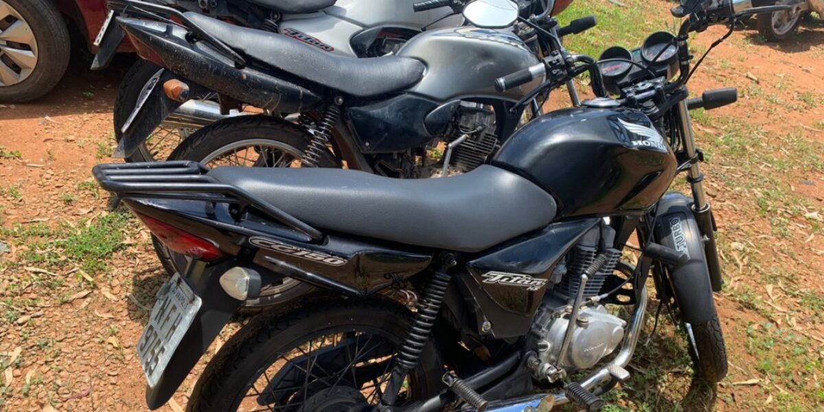 Três motocicletas roubadas são recuperadas pela PCGO