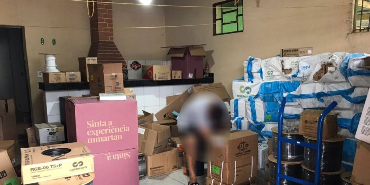 PC recupera cabos furtados de empresa de telefonia, em Brasília