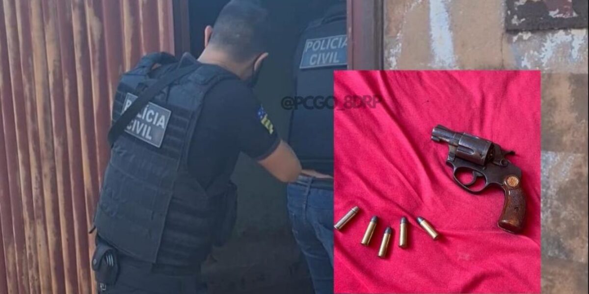 PCGO prende quatro, em Acreúna, por tráfico e posse irregular de arma de fogo