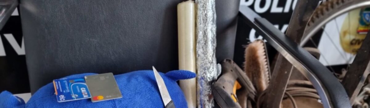 Dupla é presa em flagrante após furto, receptação e tráfico, em Valparaíso