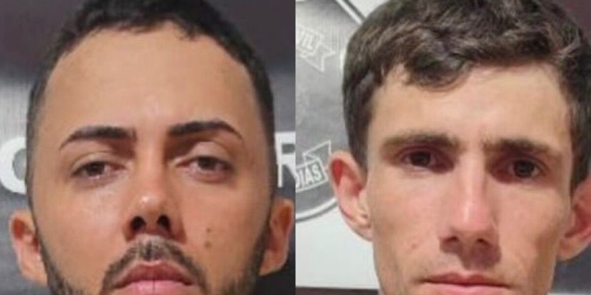 Dupla que furtou R$ 30 mil em bens de uma casa, em Jataí, é presa
