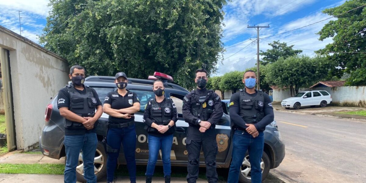 PC cumpre buscas contra o tráfico em Israelândia e Jaupaci
