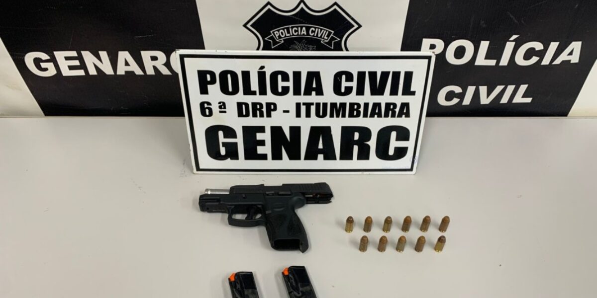 PCGO faz buscas e apreende arma de fogo em Itumbiara