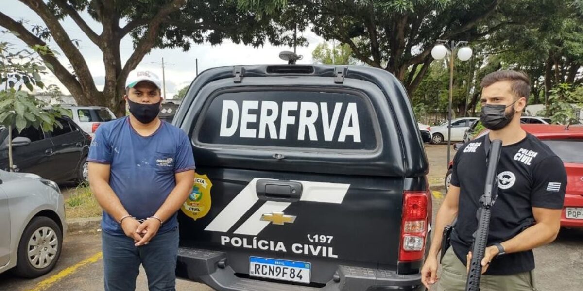 Polícia Civil prende, em Rio Verde, envolvido em roubo de caminhões