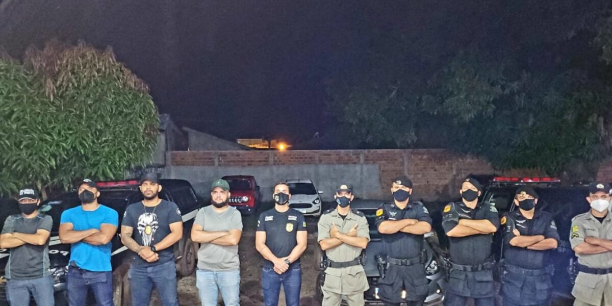 Ação conjunta entre PCGO e PMGO prende suspeitos de assassinatos em série, em Porangatu