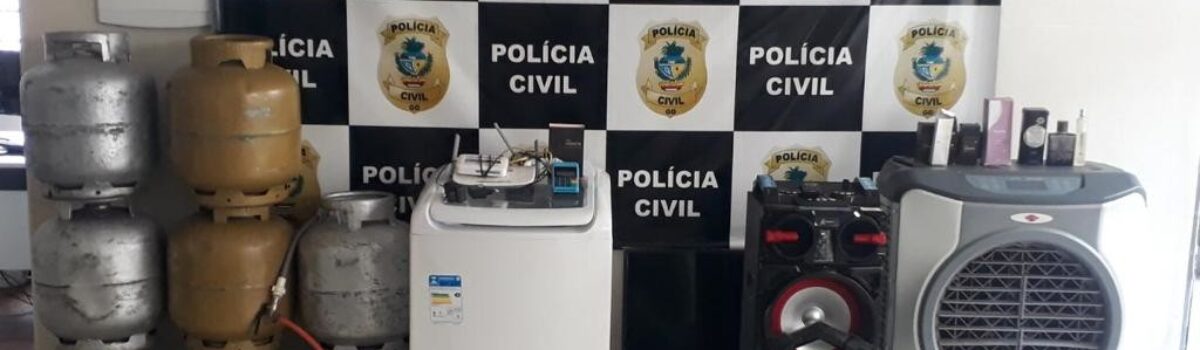 Homem é preso em Goiatuba por receptação de eletrodomésticos e botijões de gás