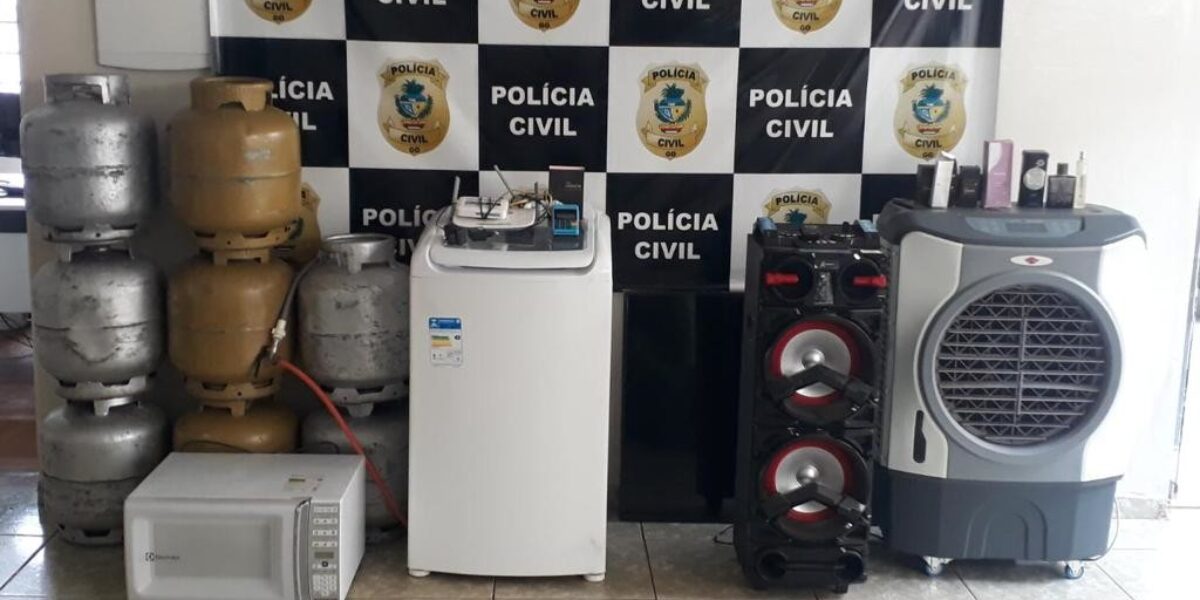 Homem é preso em Goiatuba por receptação de eletrodomésticos e botijões de gás