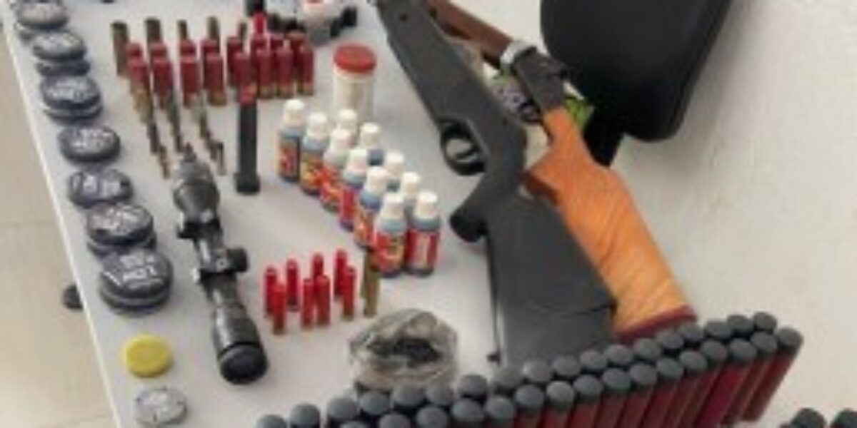 Operação Lei e Ordem prende idoso por comércio ilegal de armas e munições em Cabeceiras