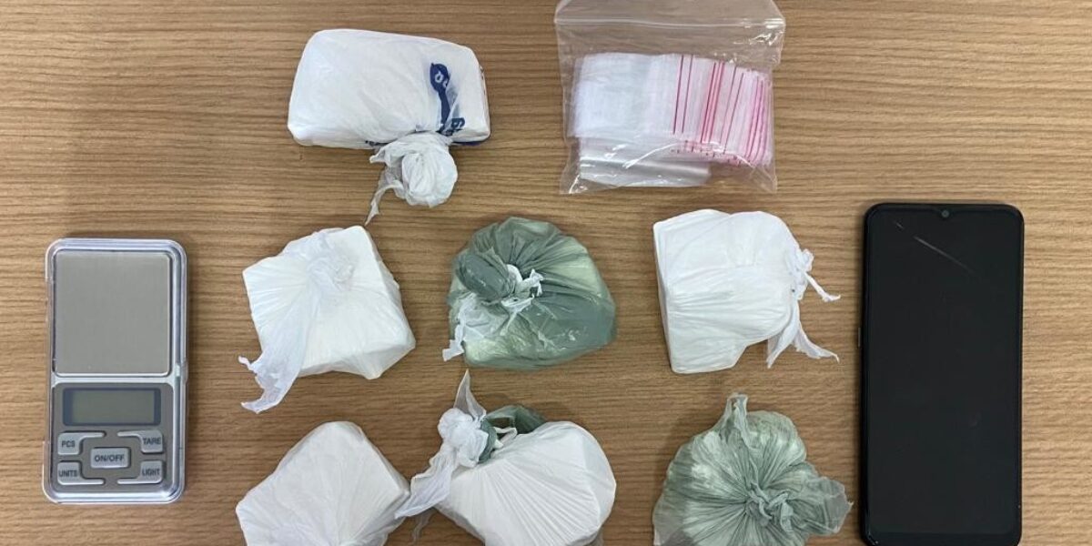 Traficante é preso com cocaína no Setor Parque Veiga Jardim, em Aparecida de Goiânia