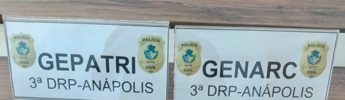 Preso suspeito de roubo à fazenda em Anápolis; arma foi achada em capô de veículo