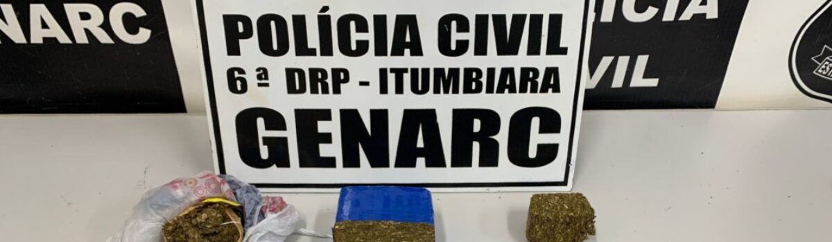 Dupla é presa por tráfico e posse ilegal de arma de fogo, em Itumbiara