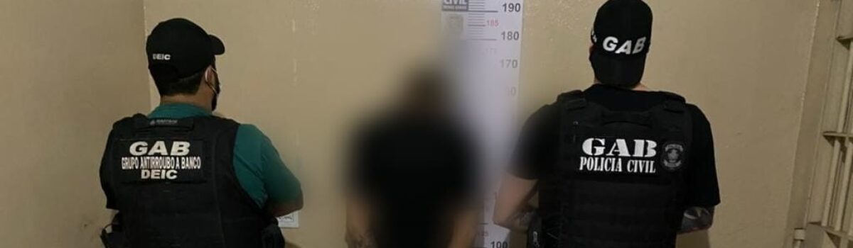 PC cumpre buscas e prisão de autor intelectual de roubo a agência bancária de Santa Helena de Goiás