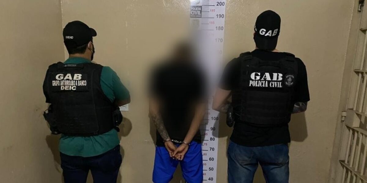 PC cumpre buscas e prisão de autor intelectual de roubo a agência bancária de Santa Helena de Goiás