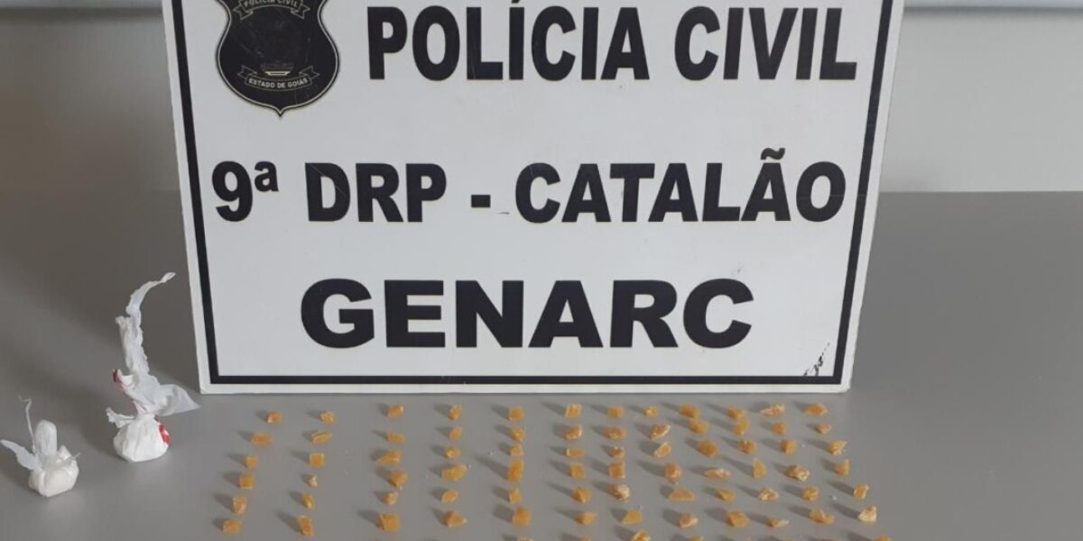 Jovem é preso por tráfico de drogas em Catalão