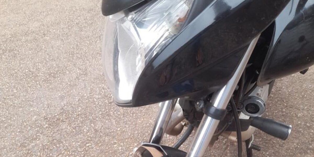 Preso em flagrante homem que danificou moto de ex-companheira, em Rubiataba