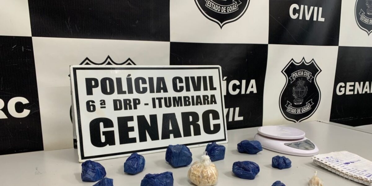 Preso em flagrante suspeito de tráfico de drogas, em Itumbiara