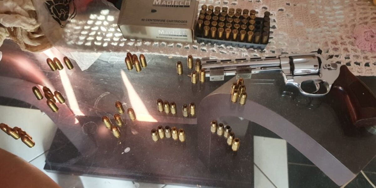 Autor de violência doméstica é preso por posse de arma e munições em Goiânia