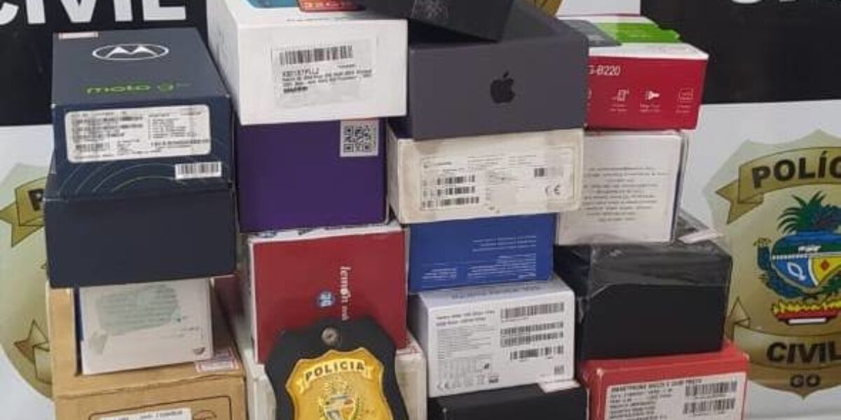 Homem é preso em Mineiros por receptar aparelhos celulares furtados em loja