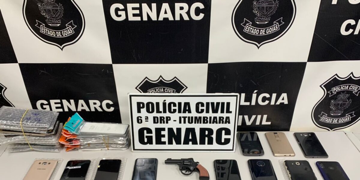 Três pessoas são presas em flagrante após roubos na região central de Itumbiara