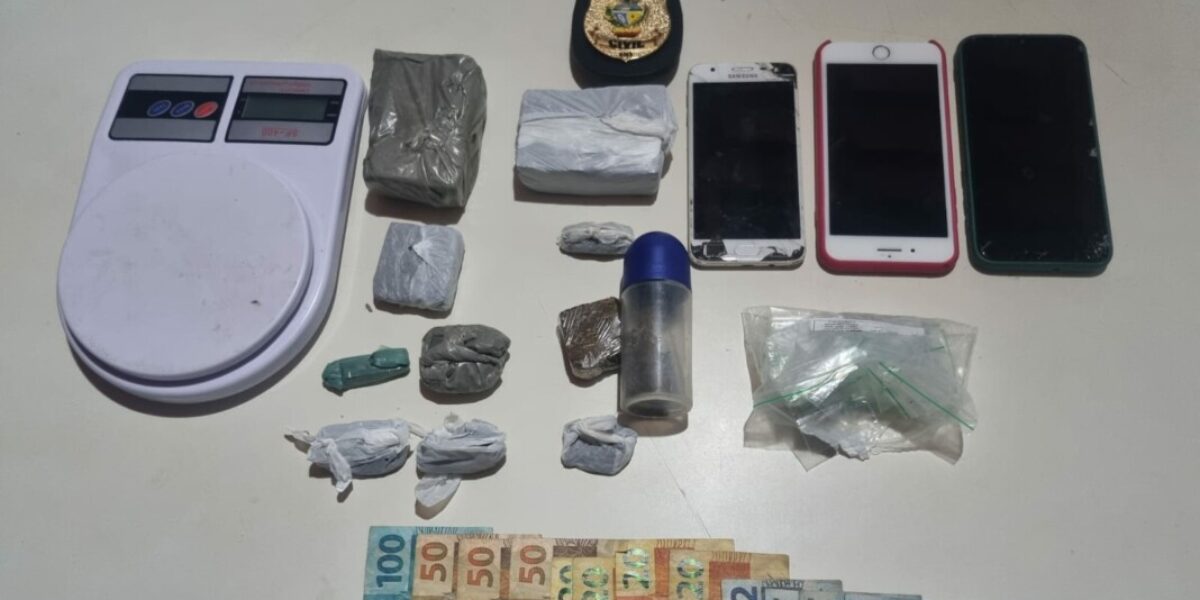 Casal é preso suspeito de tráfico de drogas em Itapuranga